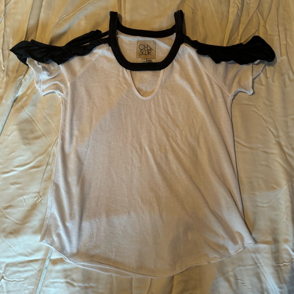 White Chaser Cut Out T-Shirt